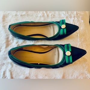 Navy Tommy Hilfiger Flats